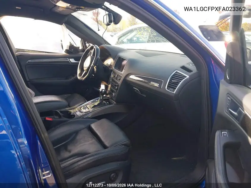 2015 AUDI Q5 VIN WA1LGCFPXFA023362 — фото 5