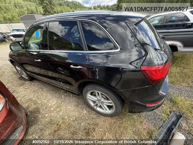 2015 AUDI Q5 VIN WA1DMCFP7FA005527 — фото 3