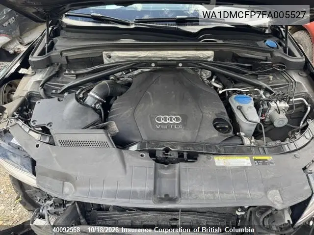 2015 AUDI Q5 VIN WA1DMCFP7FA005527 — фото 6