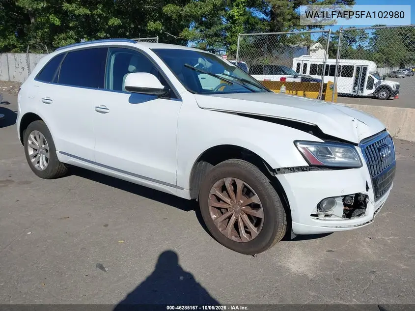 AUDI Q5 2015, VIN WA1LFAFP5FA102980