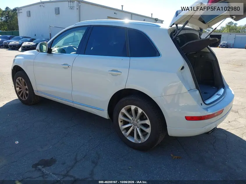 2015 AUDI Q5 VIN WA1LFAFP5FA102980 — фото 3