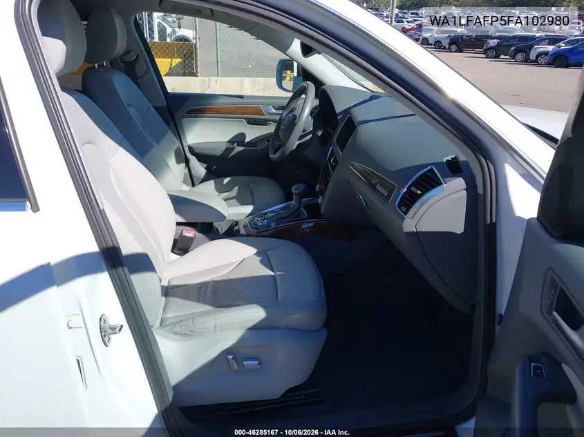 2015 AUDI Q5 VIN WA1LFAFP5FA102980 — фото 5