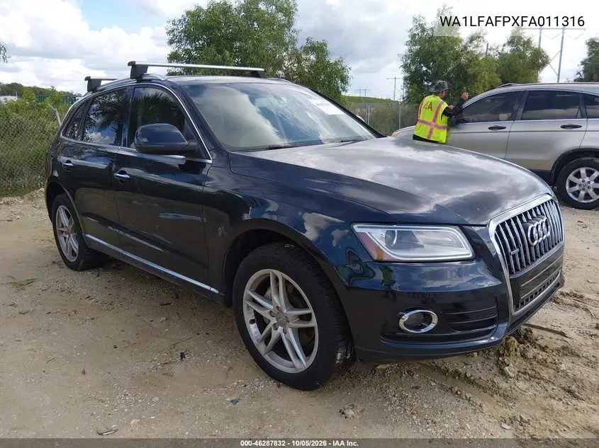 AUDI Q5 2015, VIN WA1LFAFPXFA011316
