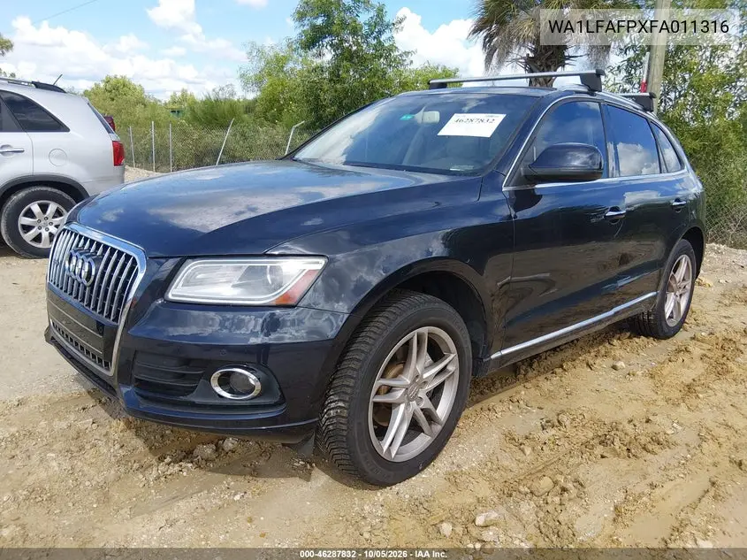 2015 AUDI Q5 VIN WA1LFAFPXFA011316 — фото 2