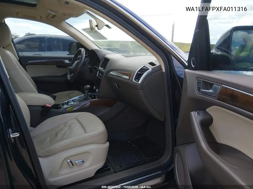 2015 AUDI Q5 VIN WA1LFAFPXFA011316 — фото 5