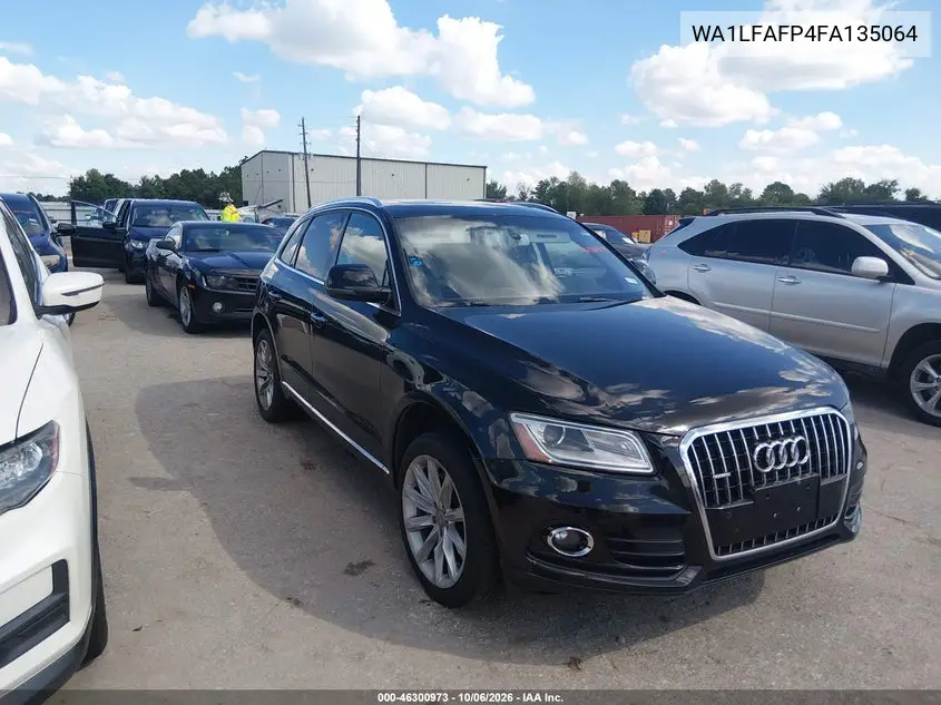 AUDI Q5 2015, VIN WA1LFAFP4FA135064
