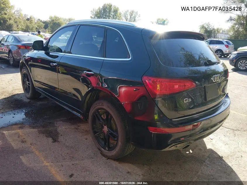 2015 AUDI Q5 VIN WA1DGAFP7FA035428 — фото 3