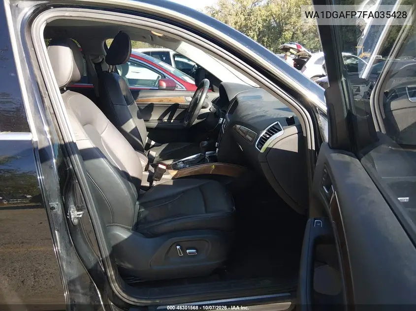 2015 AUDI Q5 VIN WA1DGAFP7FA035428 — фото 5