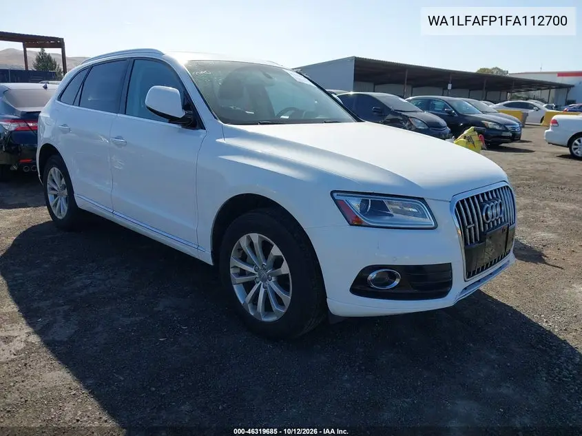 AUDI Q5 2015, VIN WA1LFAFP1FA112700