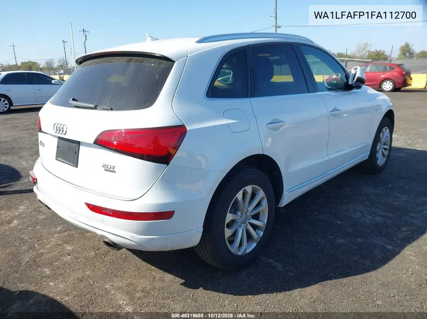 2015 AUDI Q5 VIN WA1LFAFP1FA112700 — фото 4