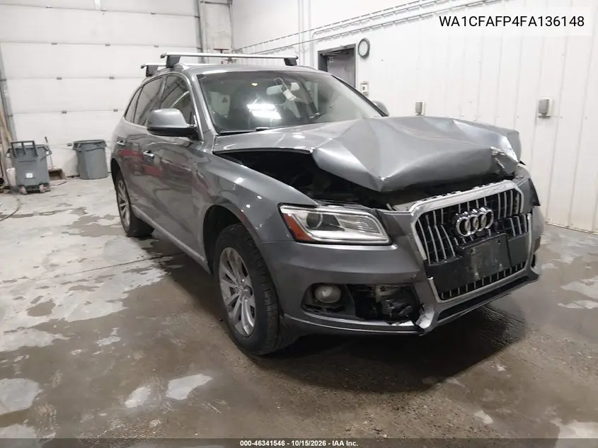 AUDI Q5 2015, VIN WA1CFAFP4FA136148