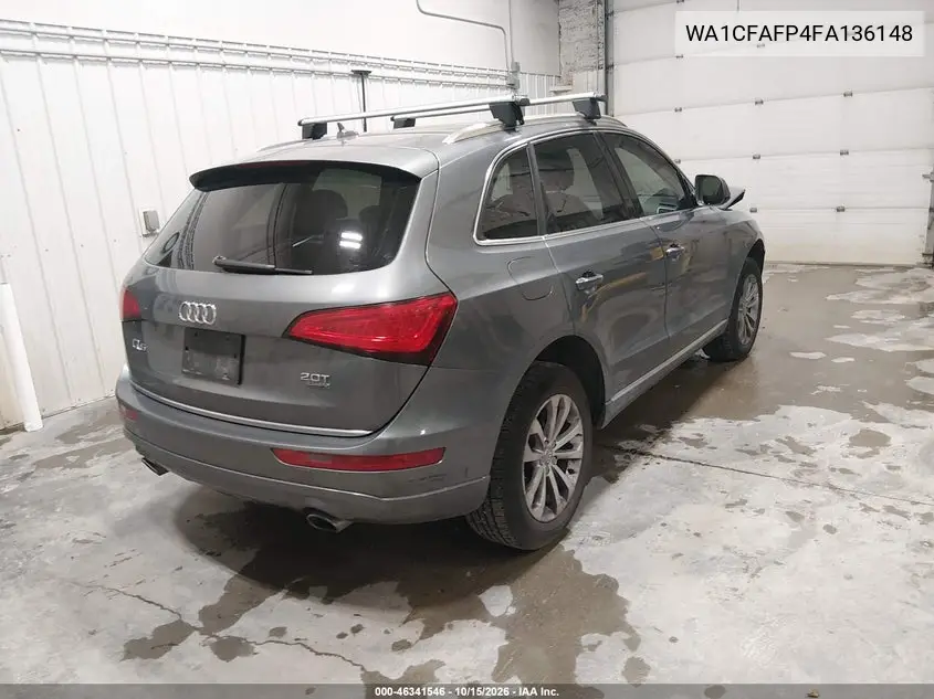 2015 AUDI Q5 VIN WA1CFAFP4FA136148 — фото 4
