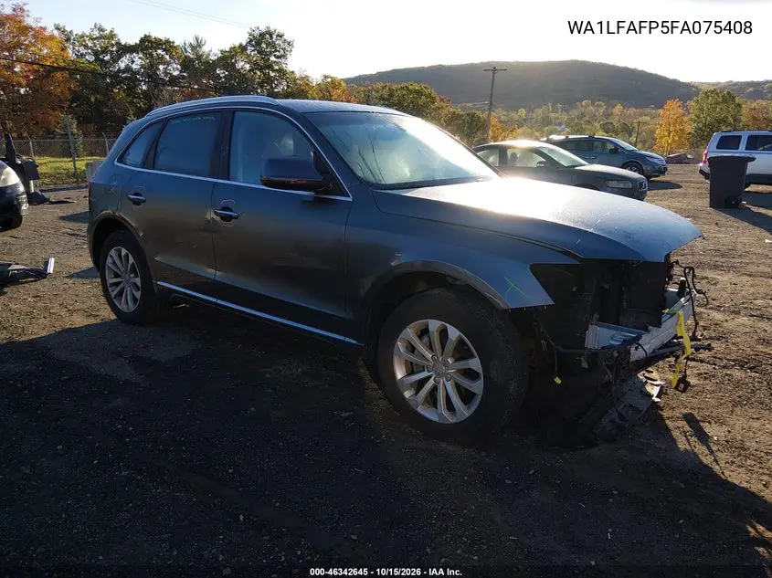 AUDI Q5 2015, VIN WA1LFAFP5FA075408
