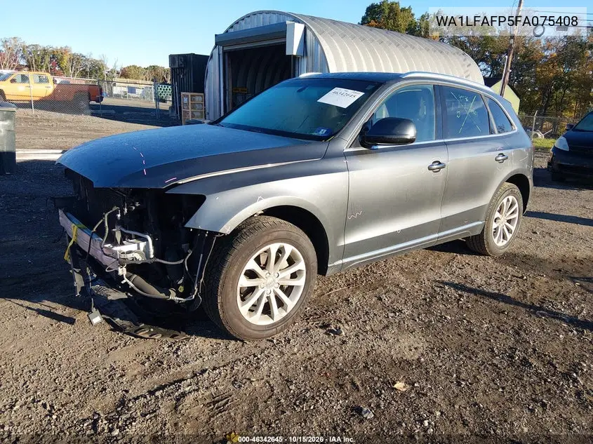 2015 AUDI Q5 VIN WA1LFAFP5FA075408 — фото 2