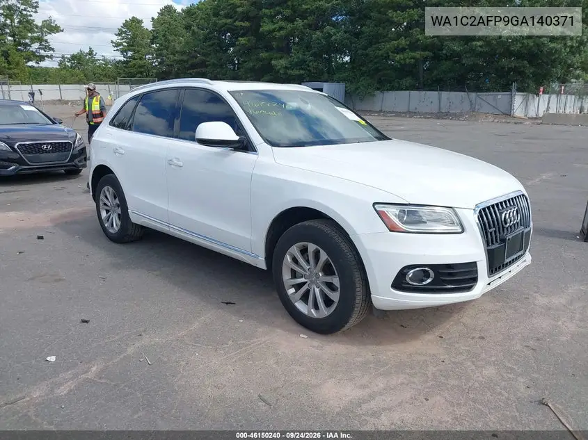 AUDI Q5 2016, VIN WA1C2AFP9GA140371