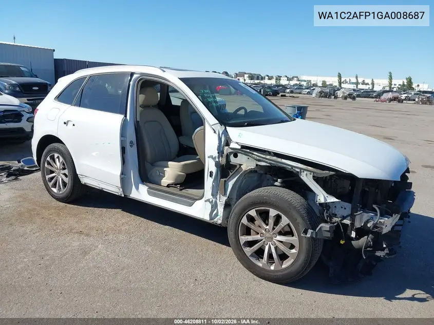 AUDI Q5 2016, VIN WA1C2AFP1GA008687