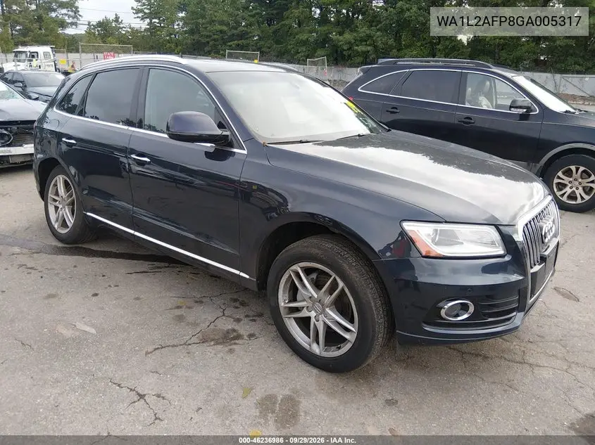 AUDI Q5 2016, VIN WA1L2AFP8GA005317