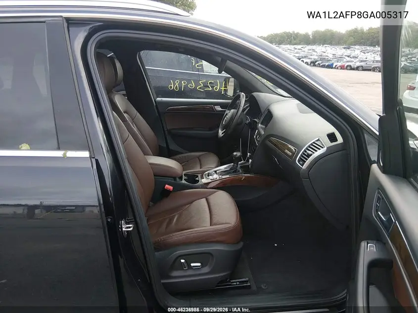 2016 AUDI Q5 VIN WA1L2AFP8GA005317 — фото 5
