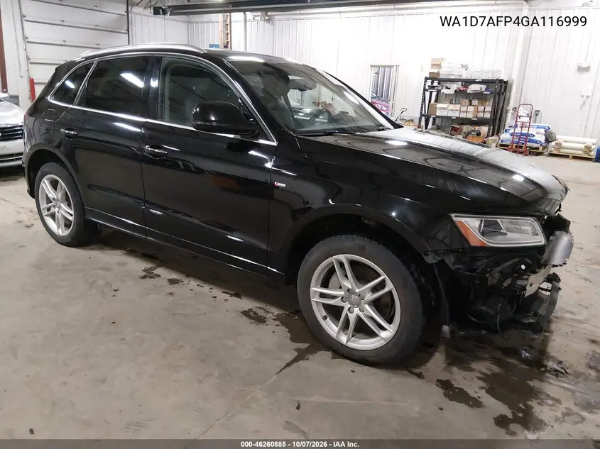 AUDI Q5 2016, VIN WA1D7AFP4GA116999