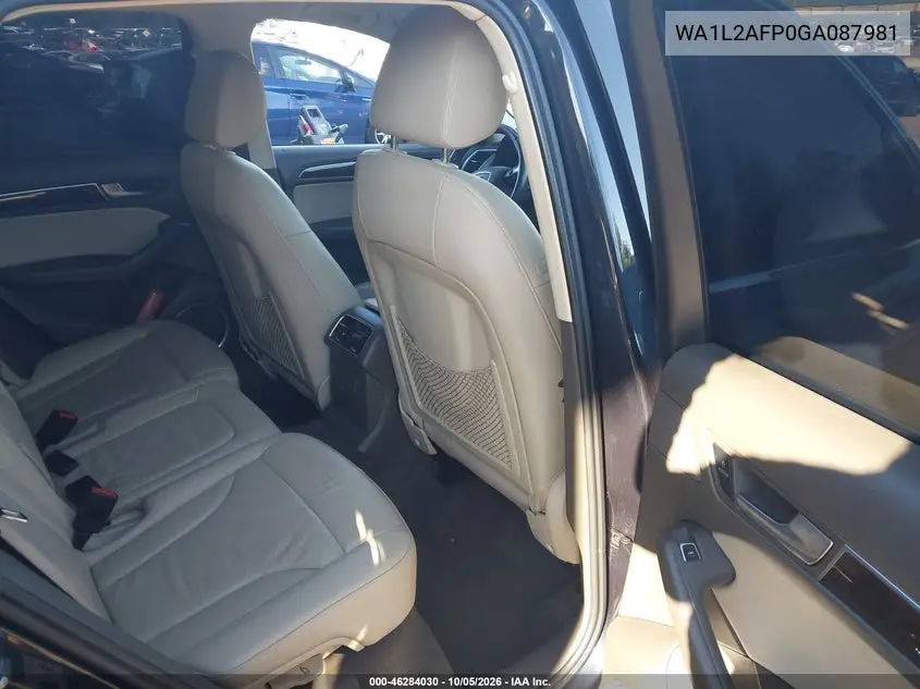 2016 AUDI Q5 VIN WA1L2AFP0GA087981 — фото 8