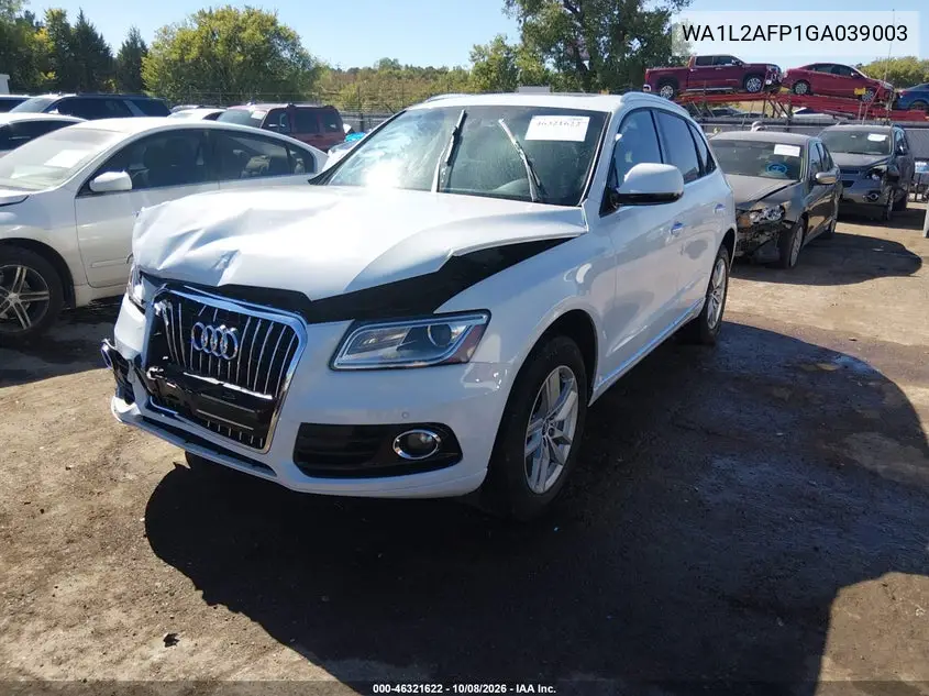 2016 AUDI Q5 VIN WA1L2AFP1GA039003 — фото 2