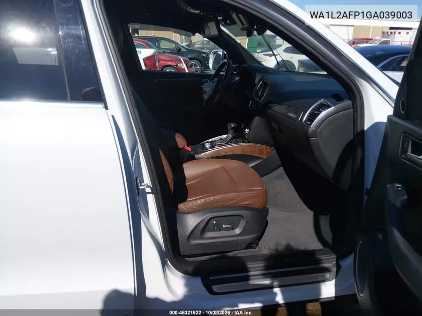 2016 AUDI Q5 VIN WA1L2AFP1GA039003 — фото 5