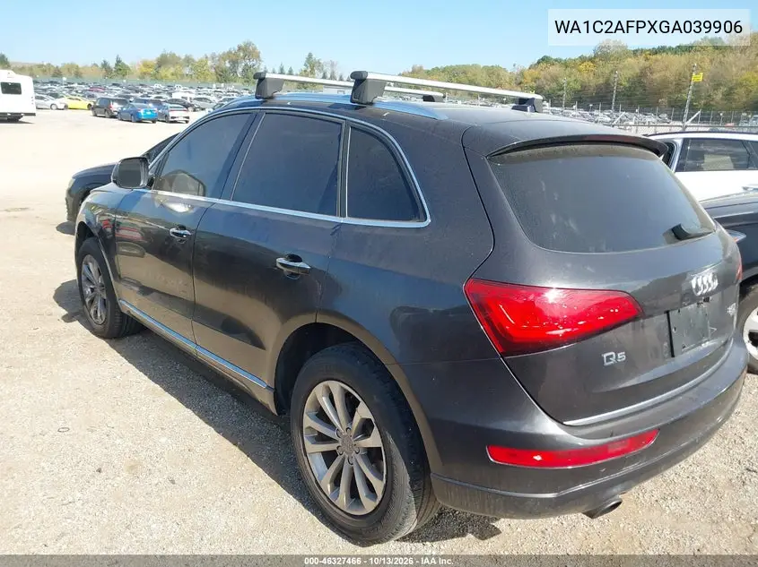 2016 AUDI Q5 VIN WA1C2AFPXGA039906 — фото 3