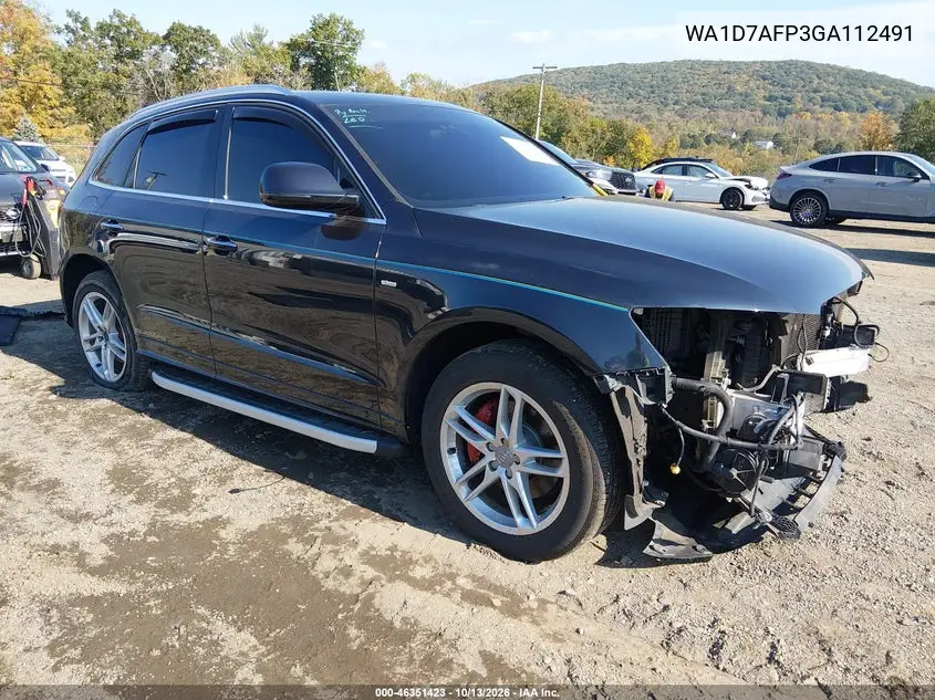 AUDI Q5 2016, VIN WA1D7AFP3GA112491