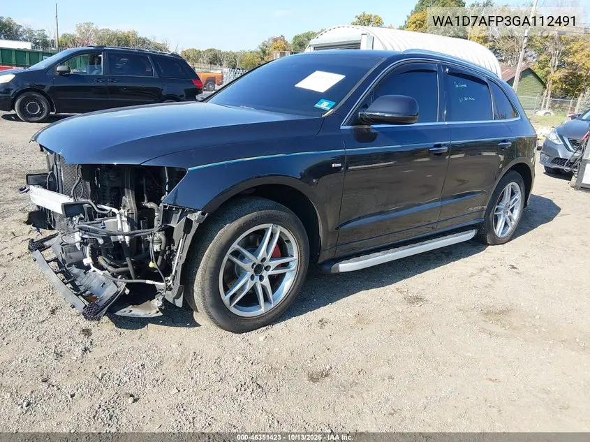 2016 AUDI Q5 VIN WA1D7AFP3GA112491 — фото 2