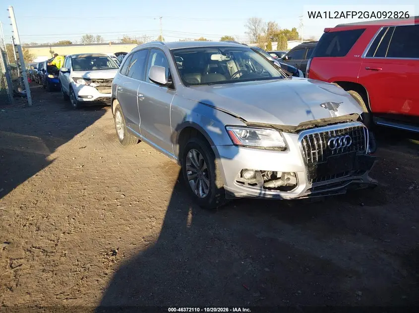 AUDI Q5 2016, VIN WA1L2AFP2GA092826