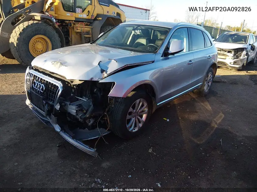 2016 AUDI Q5 VIN WA1L2AFP2GA092826 — фото 2