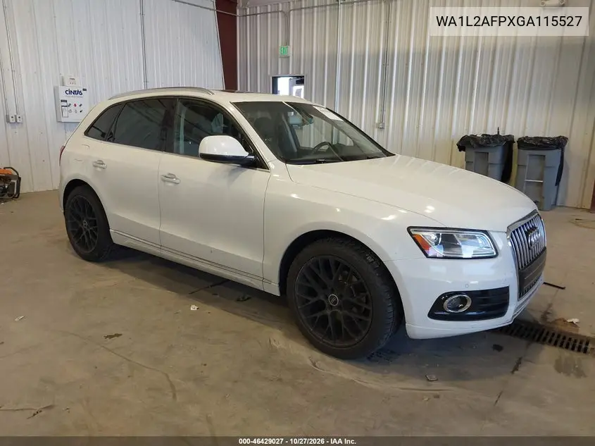 AUDI Q5 2016, VIN WA1L2AFPXGA115527