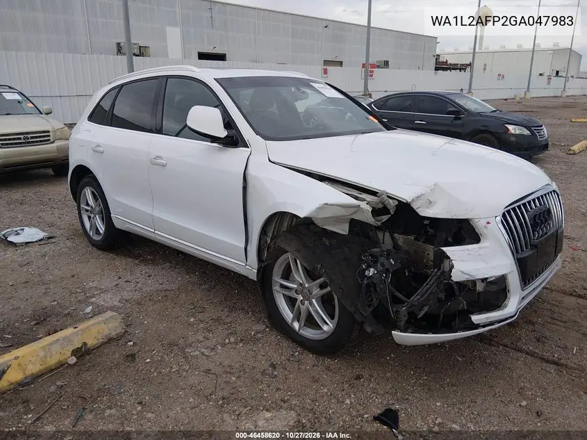 AUDI Q5 2016, VIN WA1L2AFP2GA047983