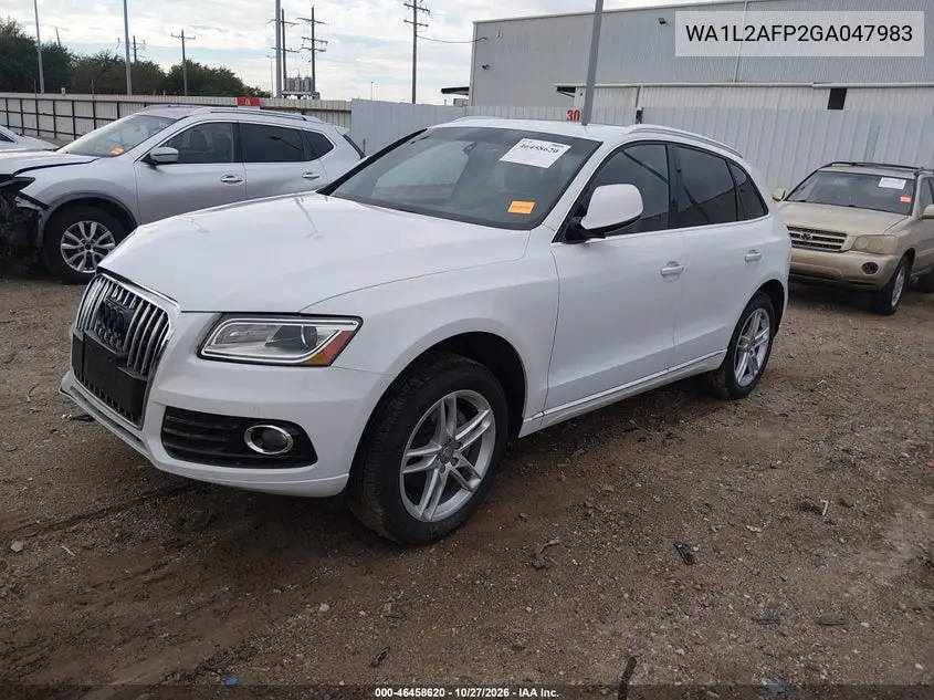 2016 AUDI Q5 VIN WA1L2AFP2GA047983 — фото 2