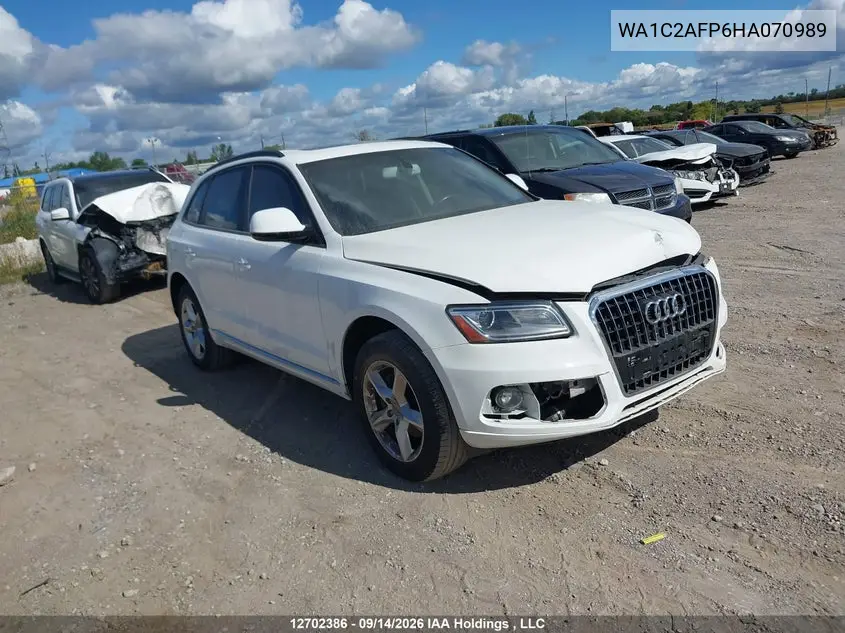 AUDI Q5 2017, VIN WA1C2AFP6HA070989