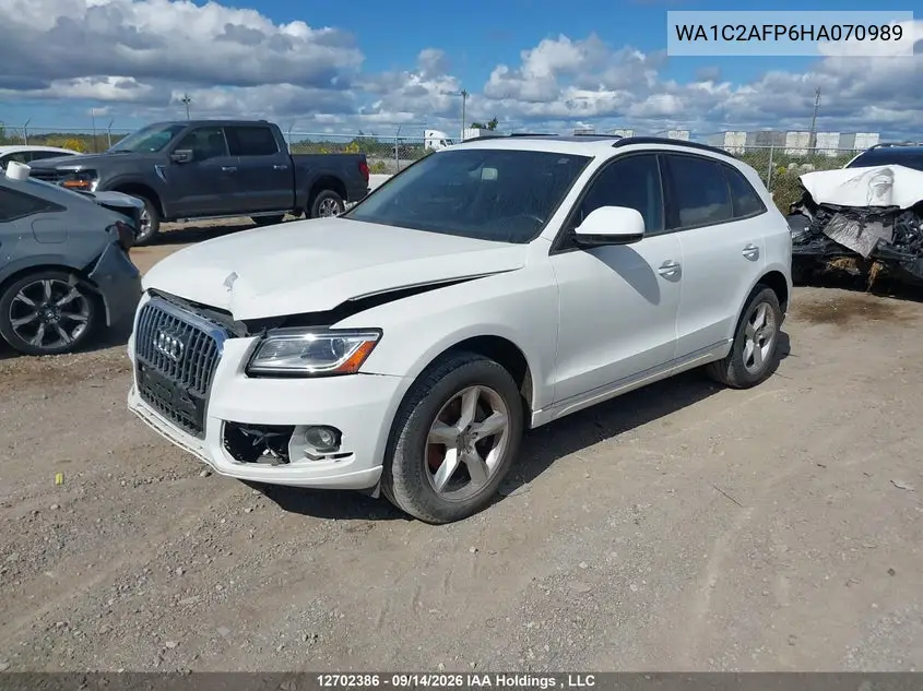 2017 AUDI Q5 VIN WA1C2AFP6HA070989 — фото 2
