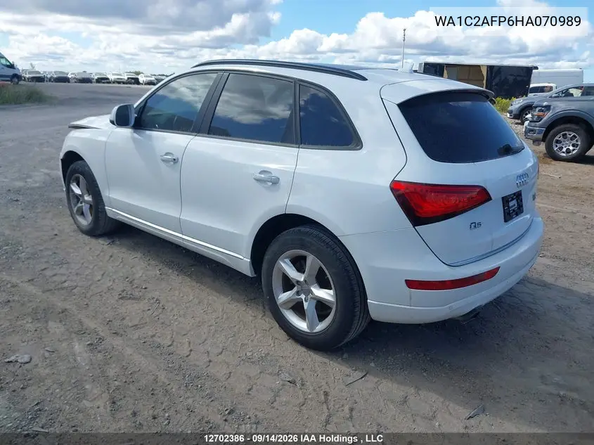 2017 AUDI Q5 VIN WA1C2AFP6HA070989 — фото 3