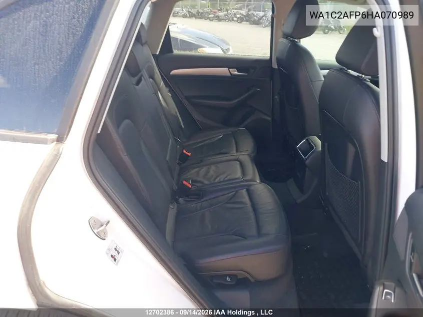 2017 AUDI Q5 VIN WA1C2AFP6HA070989 — фото 8