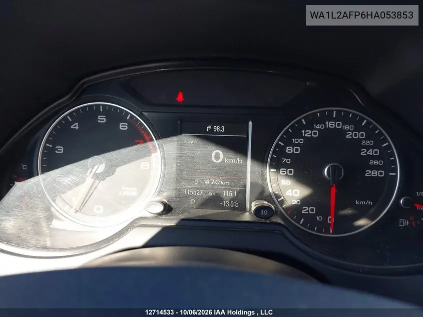 2017 AUDI Q5 VIN WA1L2AFP6HA053853 — фото 7