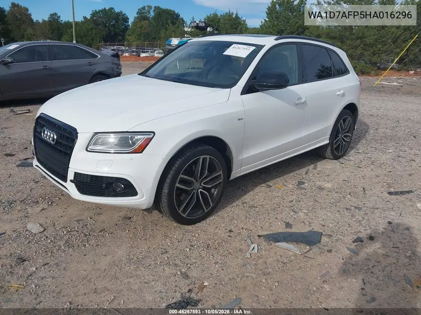 2017 AUDI Q5 VIN WA1D7AFP5HA016296 — фото 2