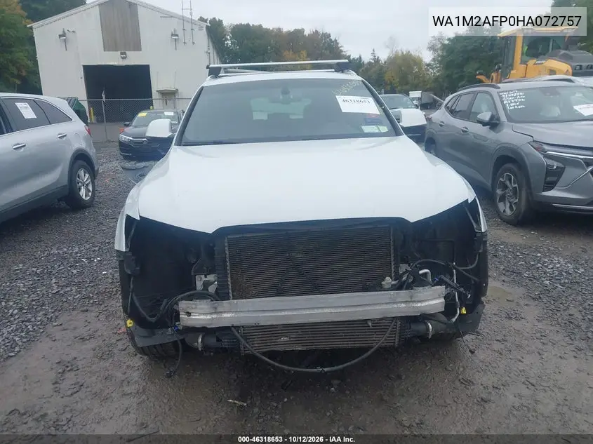 2017 AUDI Q5 VIN WA1M2AFP0HA072757 — фото 12