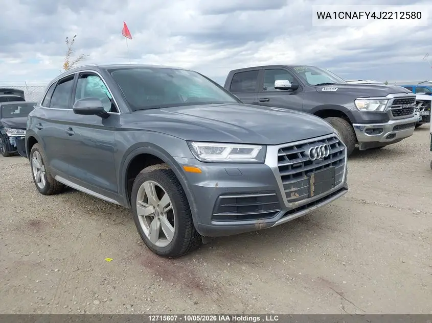 AUDI Q5 2018, VIN WA1CNAFY4J2212580