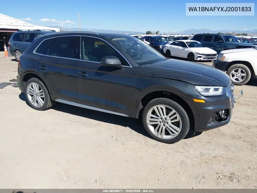 AUDI Q5 2018, VIN WA1BNAFYXJ2001833