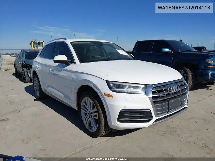 AUDI Q5 2018, VIN WA1BNAFY7J2014118