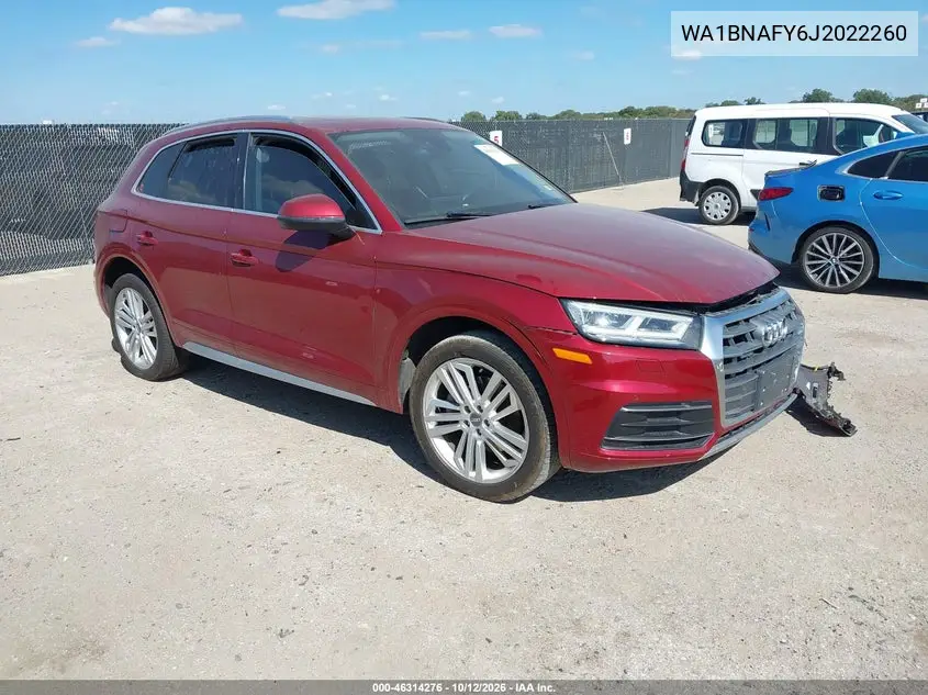 AUDI Q5 2018, VIN WA1BNAFY6J2022260