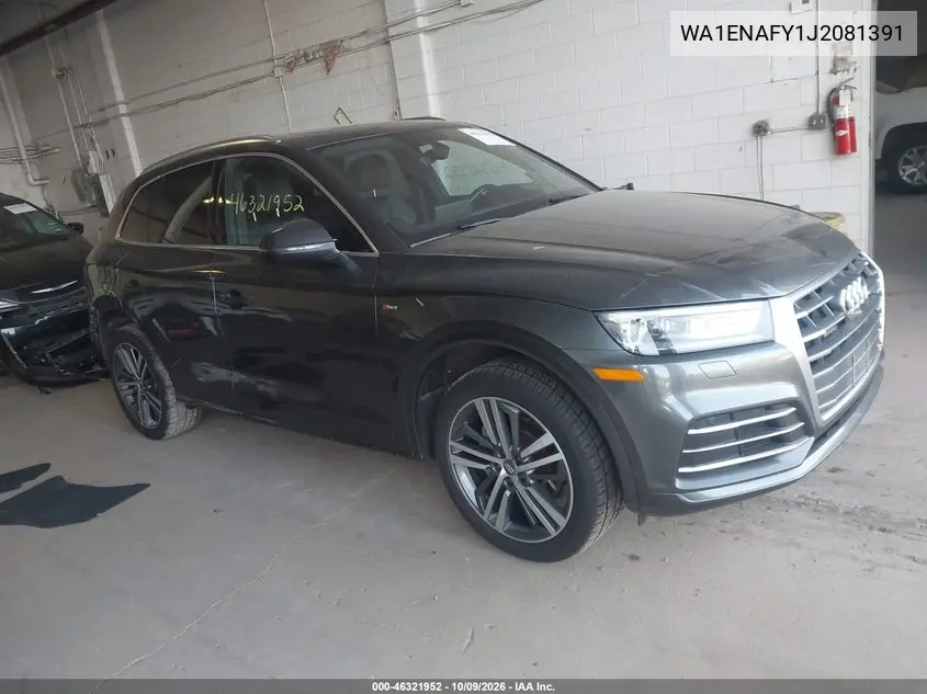 AUDI Q5 2018, VIN WA1ENAFY1J2081391