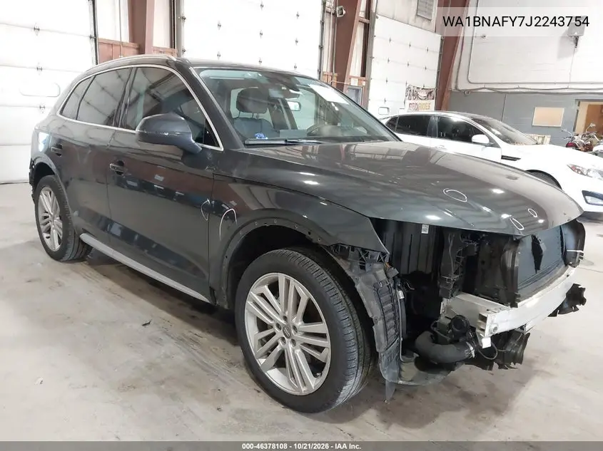 AUDI Q5 2018, VIN WA1BNAFY7J2243754