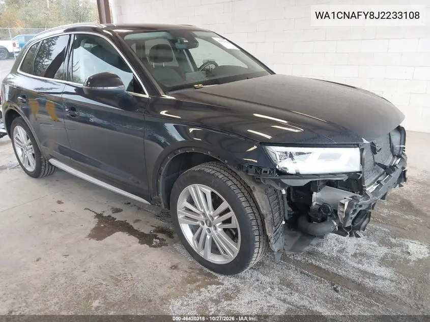 AUDI Q5 2018, VIN WA1CNAFY8J2233108
