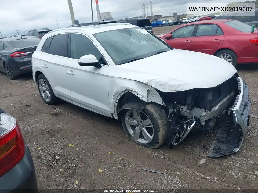AUDI Q5 2019, VIN WA1BNAFYXK2019007