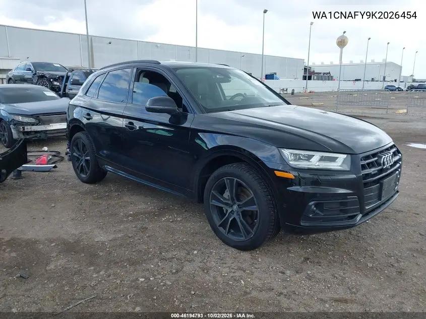 AUDI Q5 2019, VIN WA1CNAFY9K2026454
